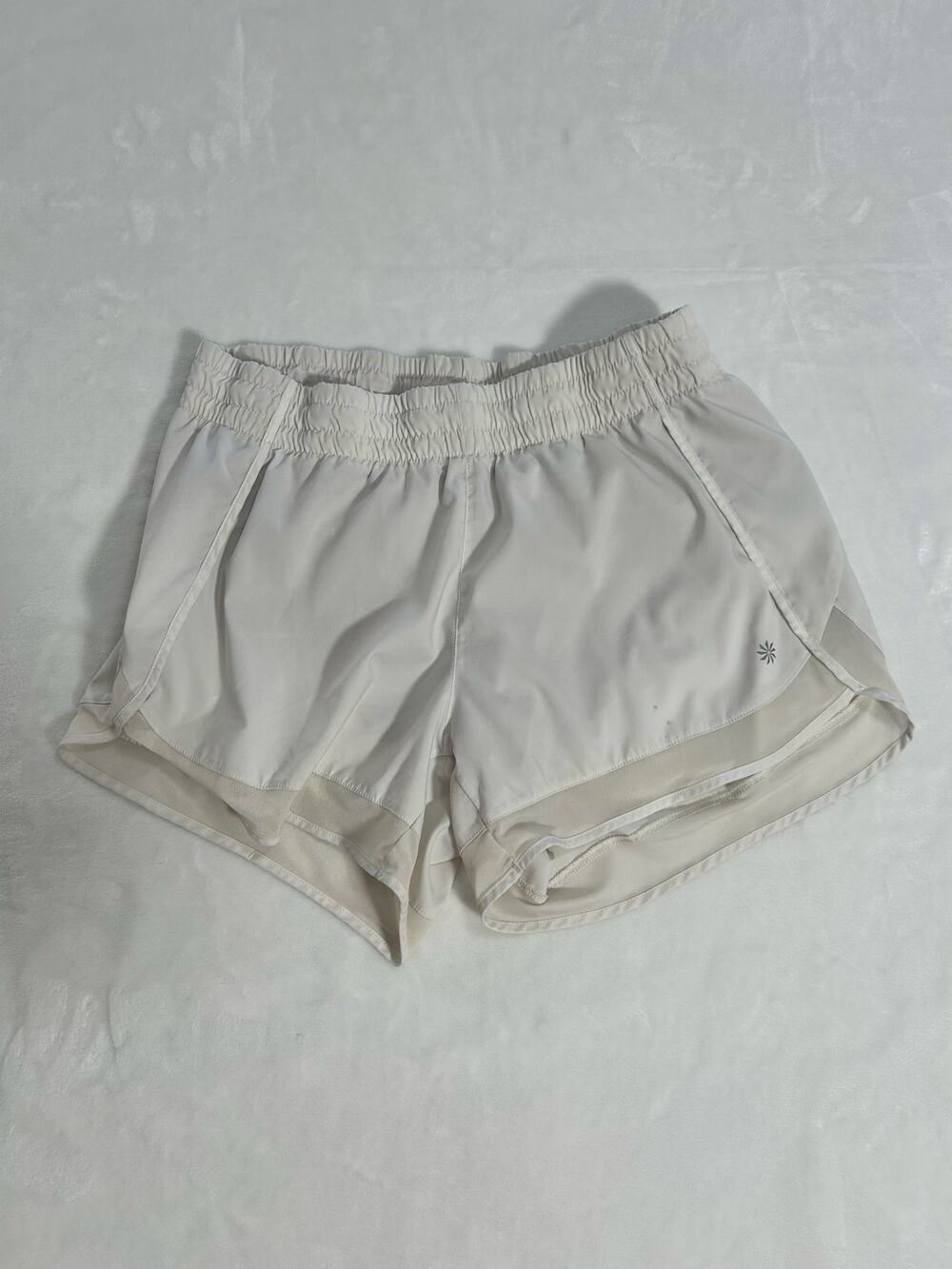 White Athletic Shorts by Athleta Women's Medium